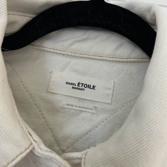 Isabel Marant Etoile Women's Lindya Patchwork Jeans Jacket - Light Blue - Picture 4 of 5